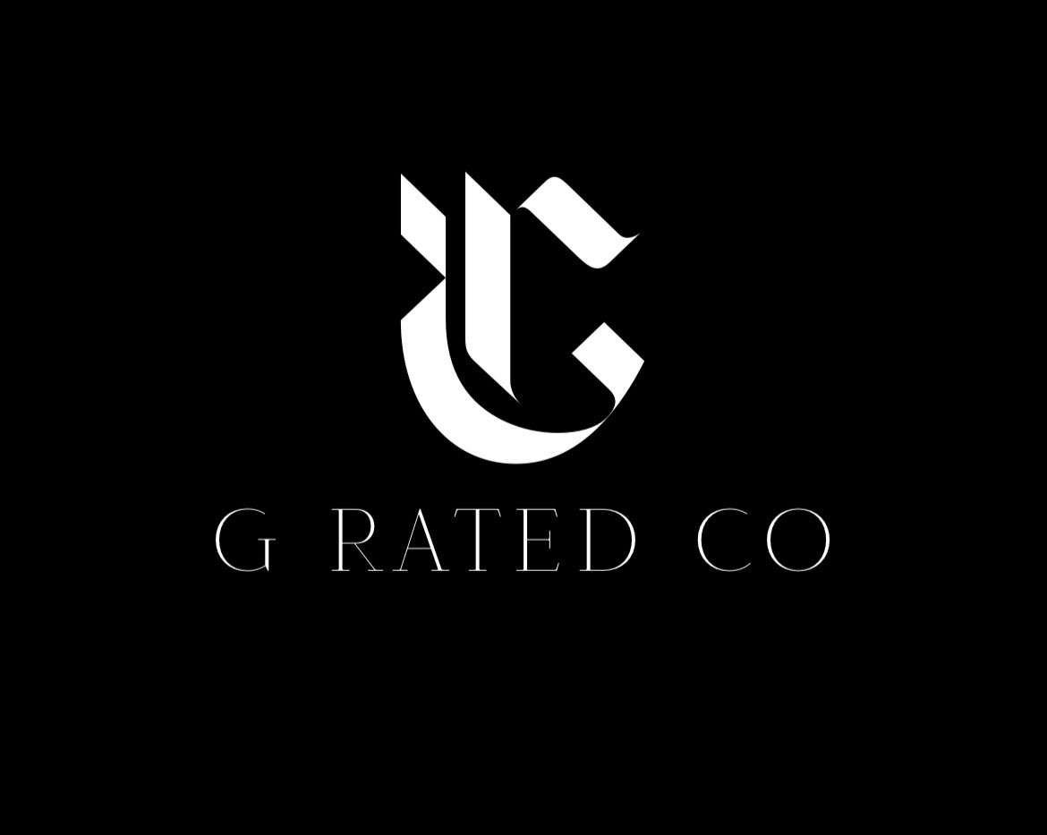 Black background with a stylized white logo and the text 'G RATED CO' below it.